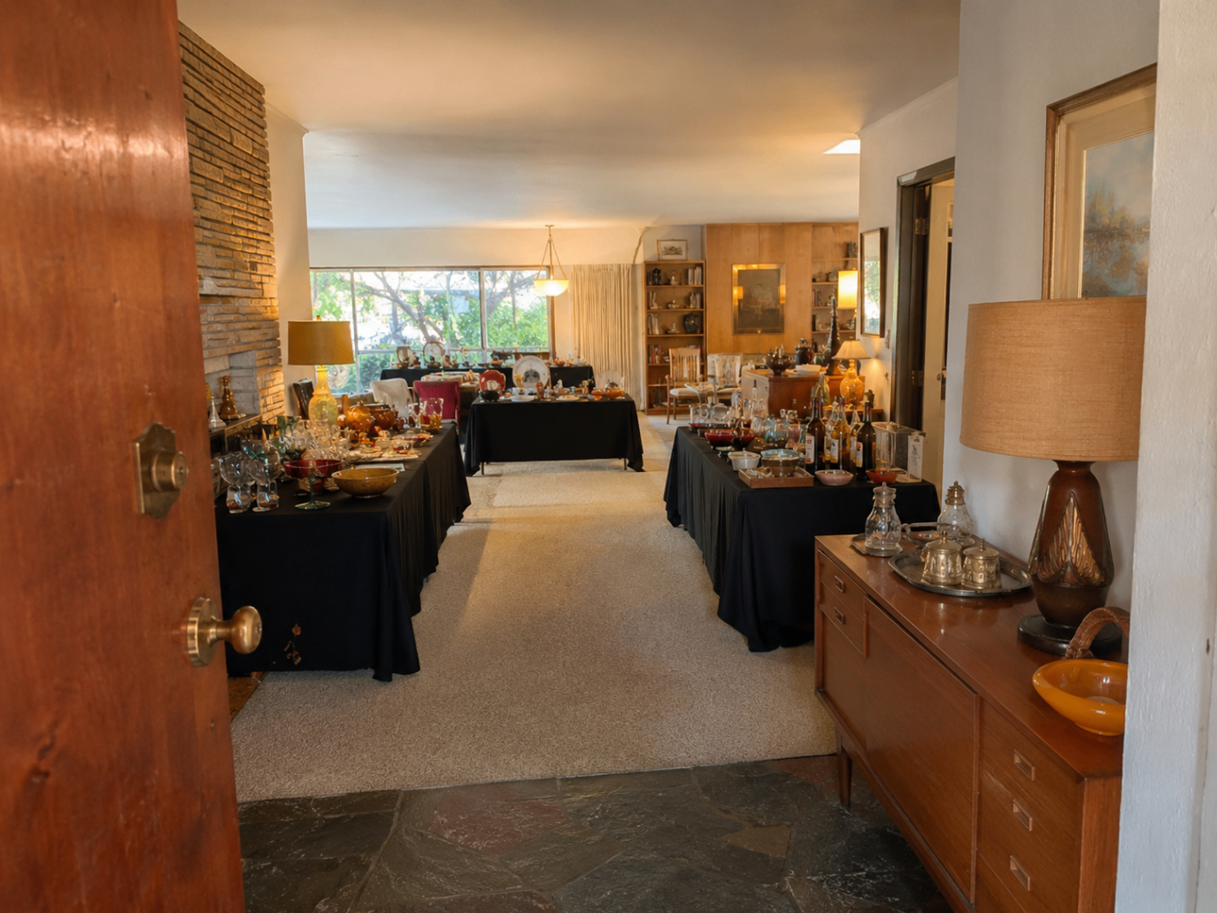 Northridge estate sale with longtime family home furnishings and vintage barware — Triumphant Estate Sales