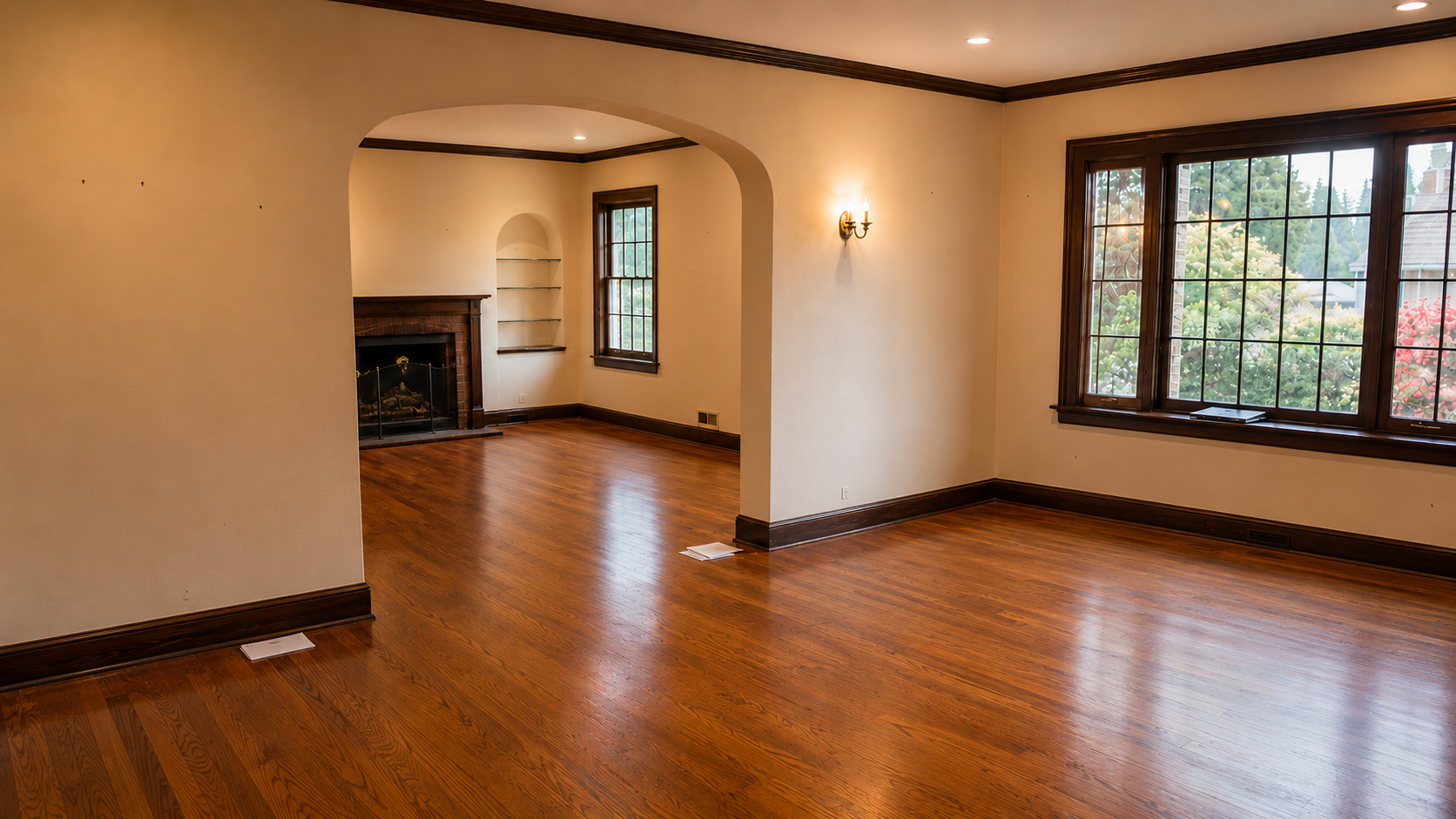 Cleared: Same Pasadena home completely cleared after estate sale — broom-swept and ready for realtors — Triumphant Estate Sales
