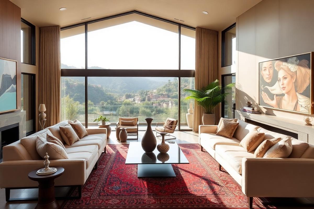 Bel Air hillside estate sale with designer furniture, curated art, and Persian rugs — Triumphant Estate Sales